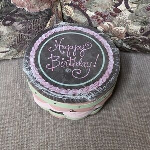 LONGABERGER 2012 HAPPY BIRTHDAY BASKET WITH LID & PROTECTOR - NEW